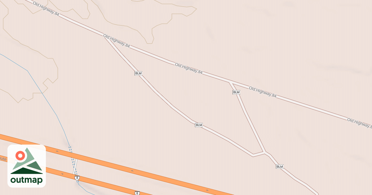 Map of BLM National GTLF Public Motorized Roads 0fbc0ab6-b0b1-4012-b470-e20a0b4d57fd