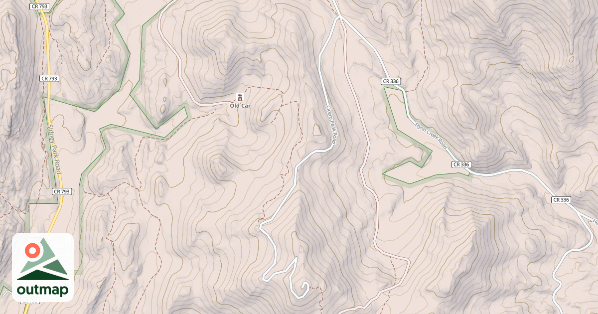 Map of CICERO PEAK