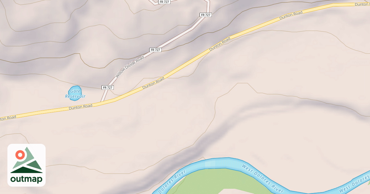 Map of WILLOW DIVIDE TH A