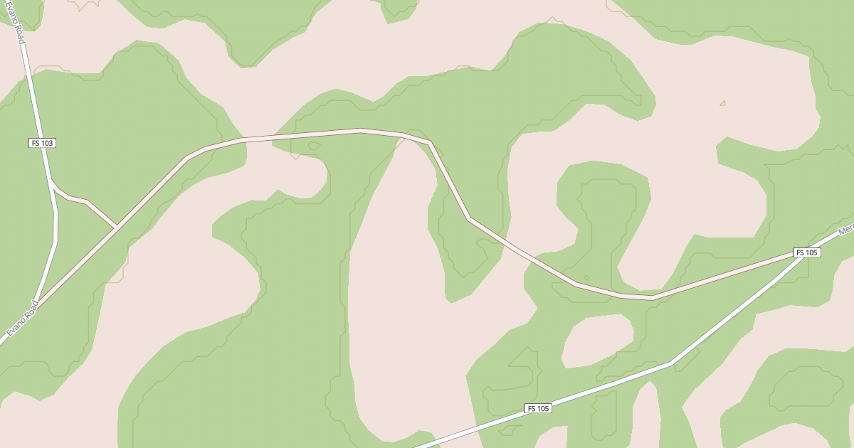Map preview of USFS Motor Vehicle Use Map Roads {384FA998-2930-41EE-BCA0-CA7C84480526}