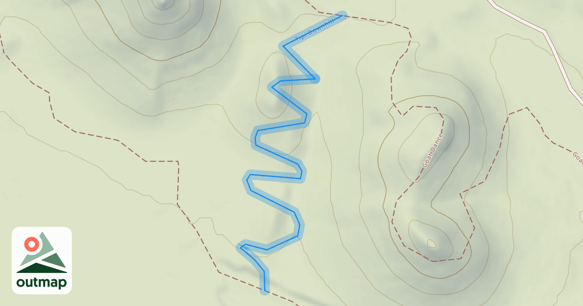 Map of Tipi Downhill
