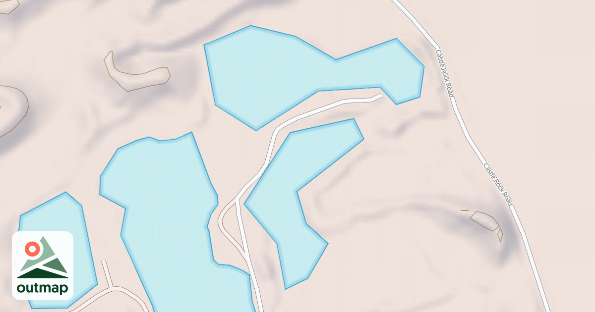 Map of CASTLE ROCK SPUR GB