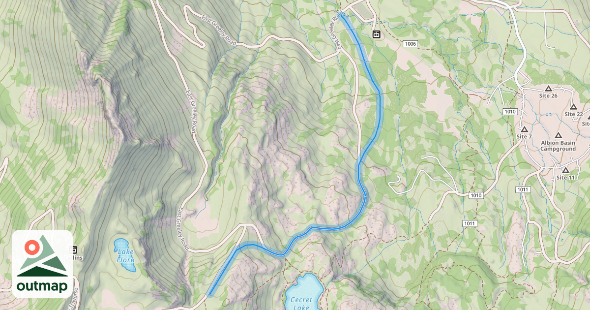 Map of Devil's Elbow