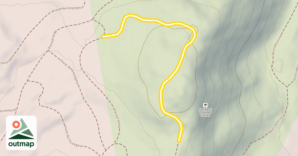 Map of Piste du Voyageur