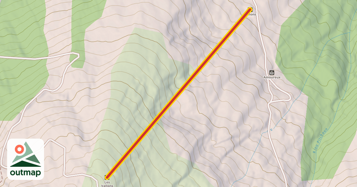 Map of Les Vallons
