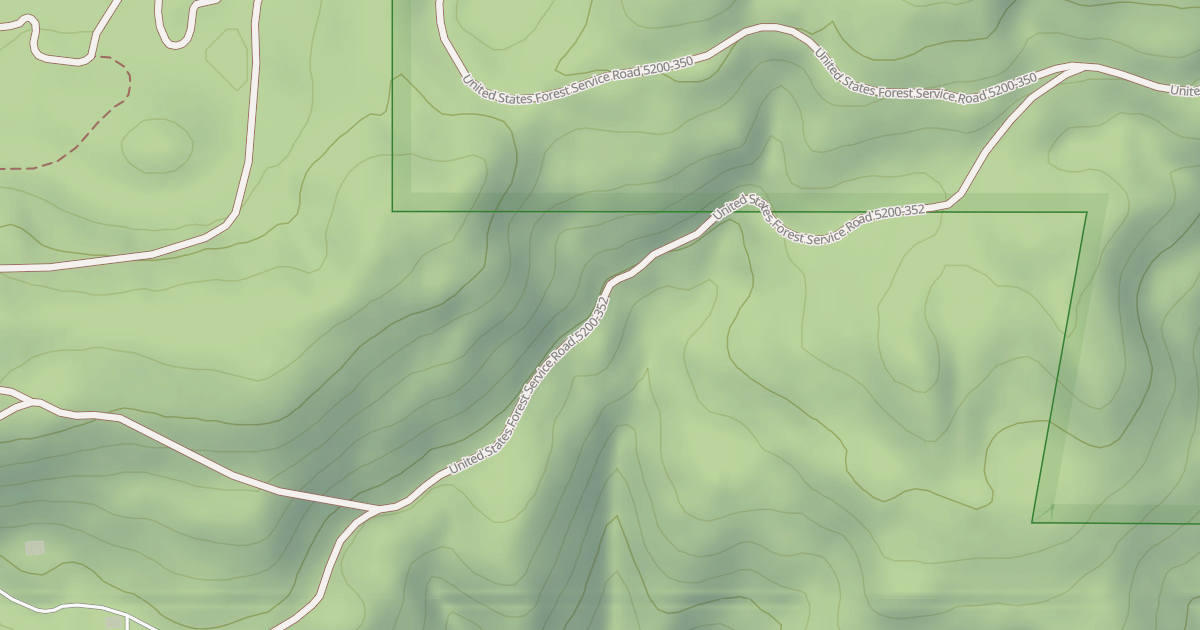 Map preview of USFS National Forest System Roads {E20C825E-E502-4275-AAE5-07C47973088E}