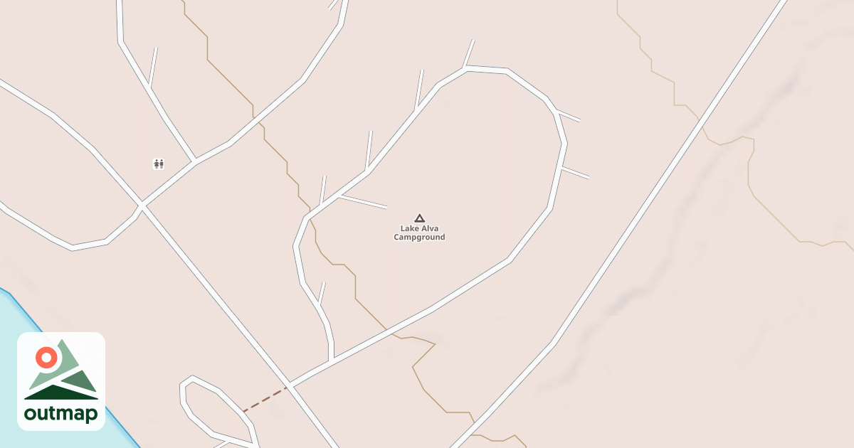 Map of LAKE ALVA CAMP LOOP A