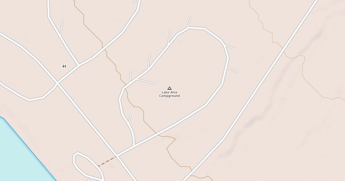 Map preview of LAKE ALVA CAMP LOOP A
