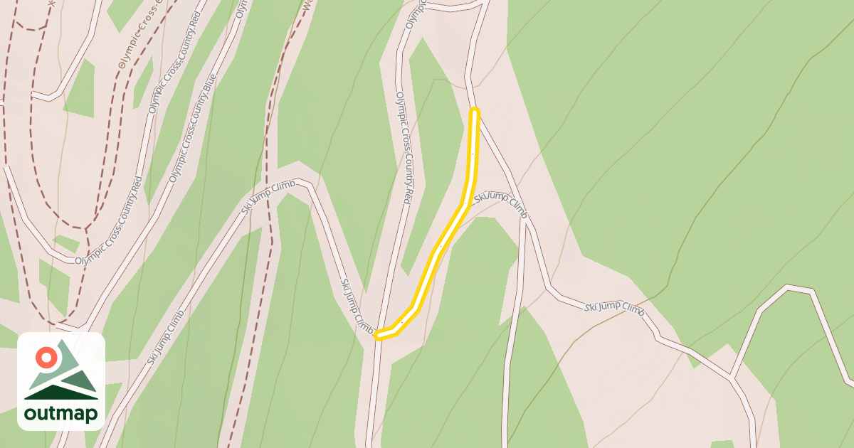 Map of Olympic Cross-Country Red
