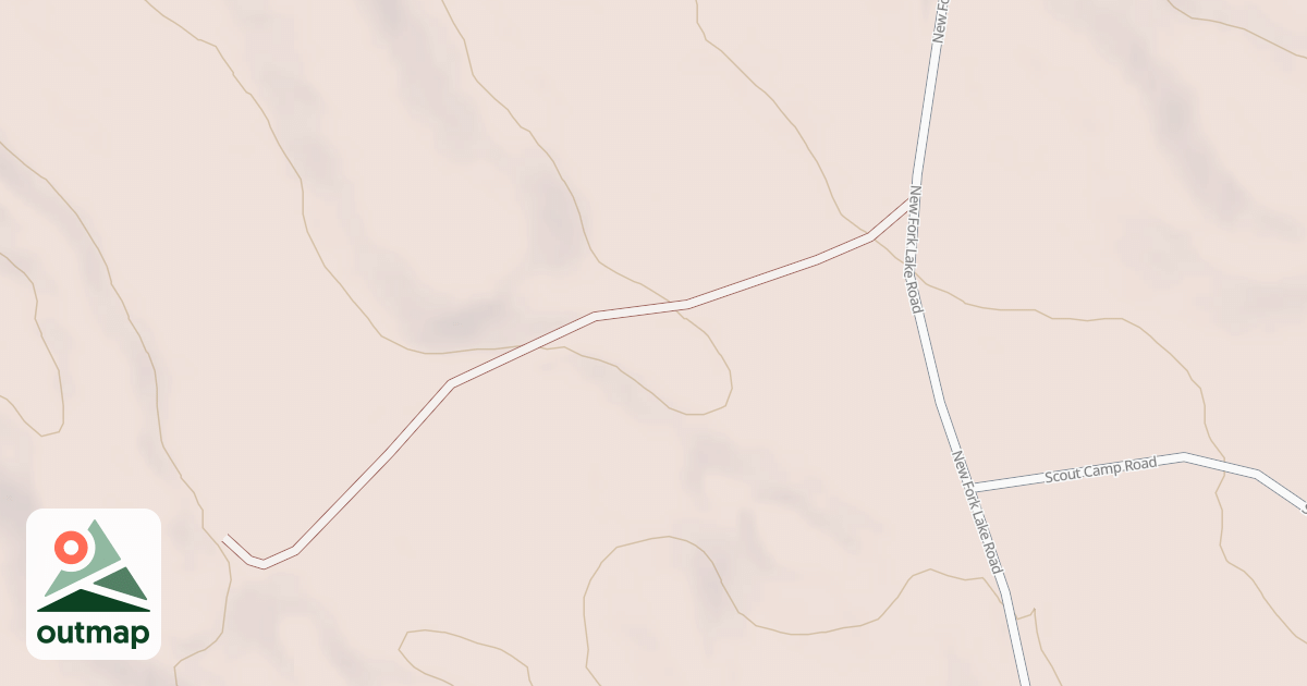 Map of GROUP CAMP (NEW FORKS LAKES)