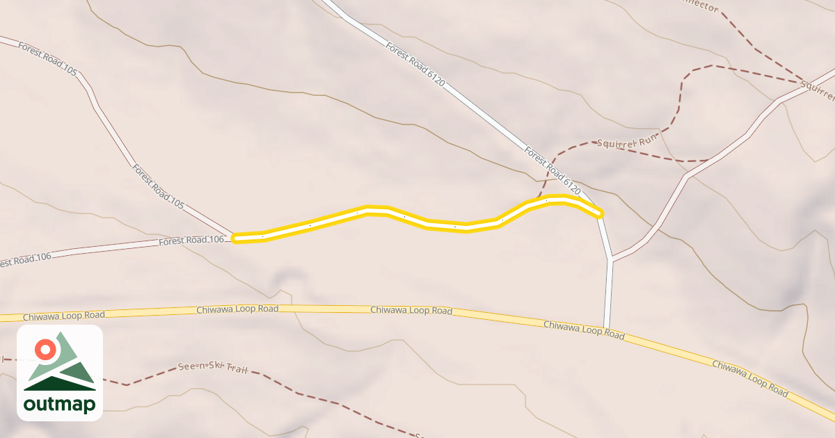 Map of Forest Road 106