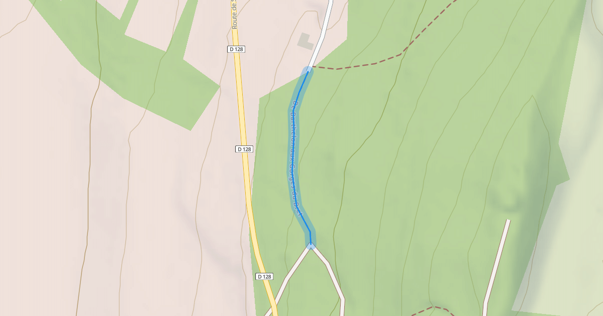 Map preview of De Barthelon aux Gorges du Bret