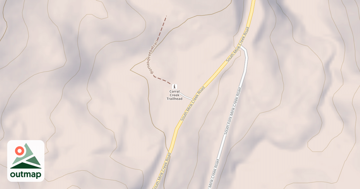 Map of Corral Creek