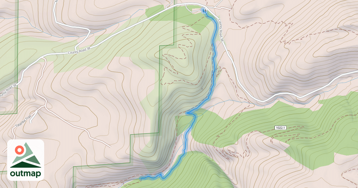 Map of Spring Creek Trail