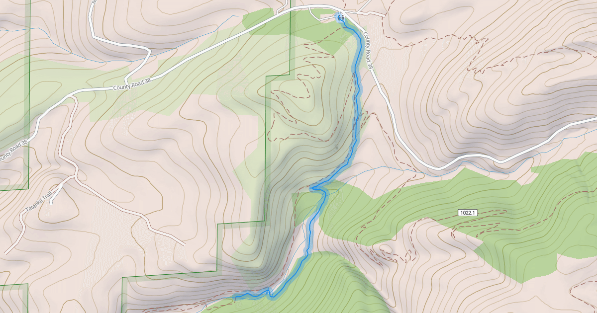 Map preview of Spring Creek Trail