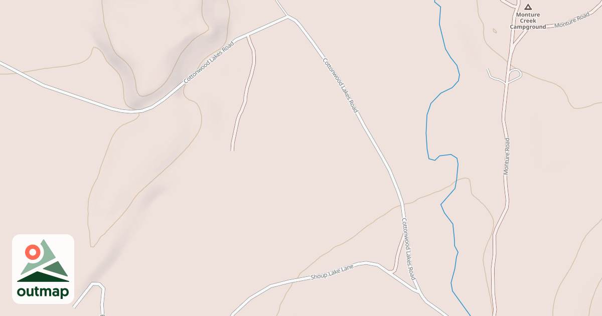 Map of COTTONWOOD LAKES