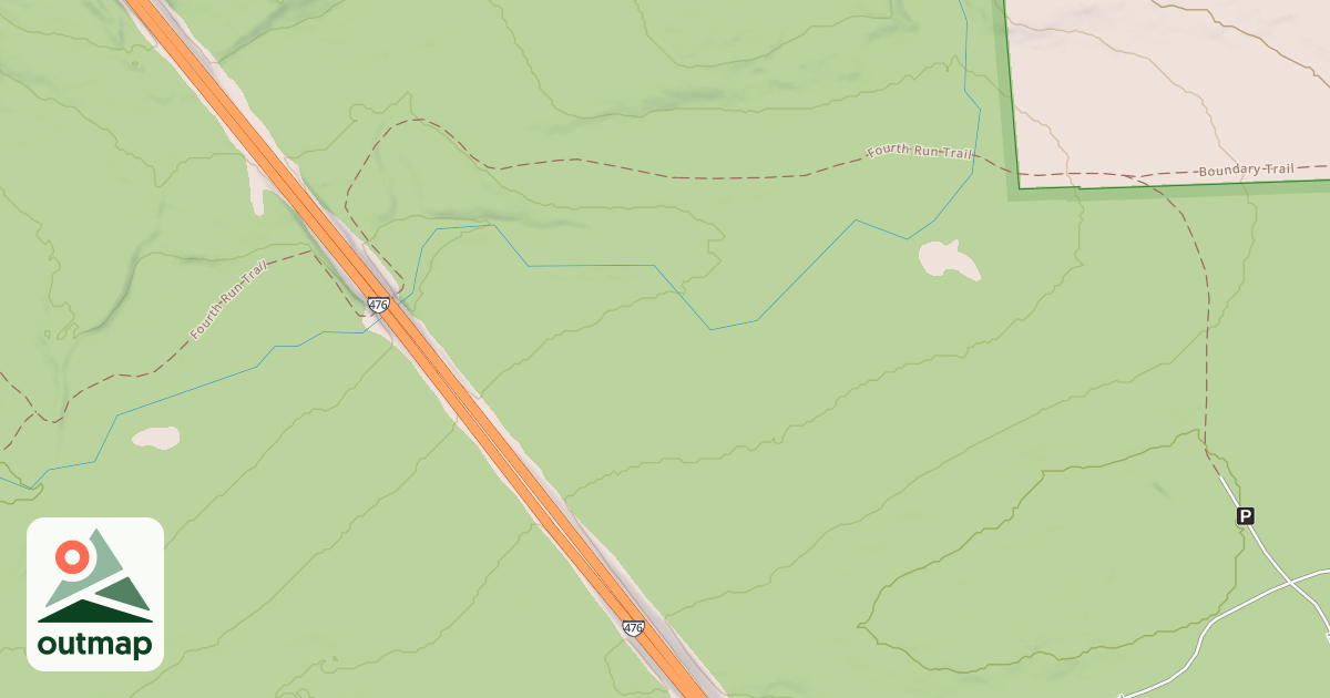 Map of Hickory Run State Park Trails