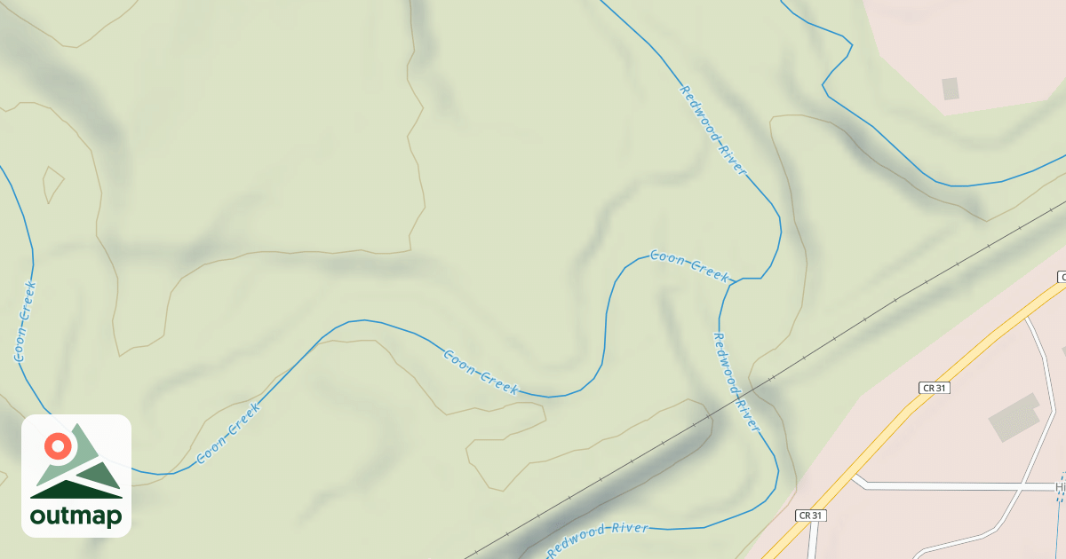 Map of Shady Oaks Native Prairie Adventure Trails