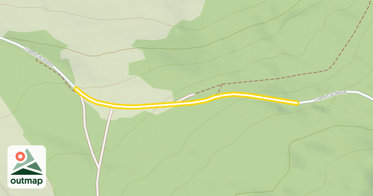 Map of Chemin du Risoux