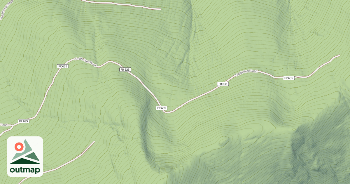 Map of SMITH PEAK