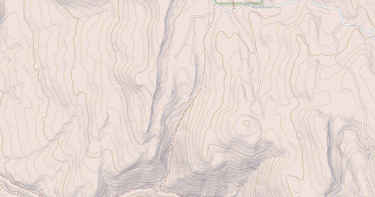 Map preview of MIDDLE FORK NORTH