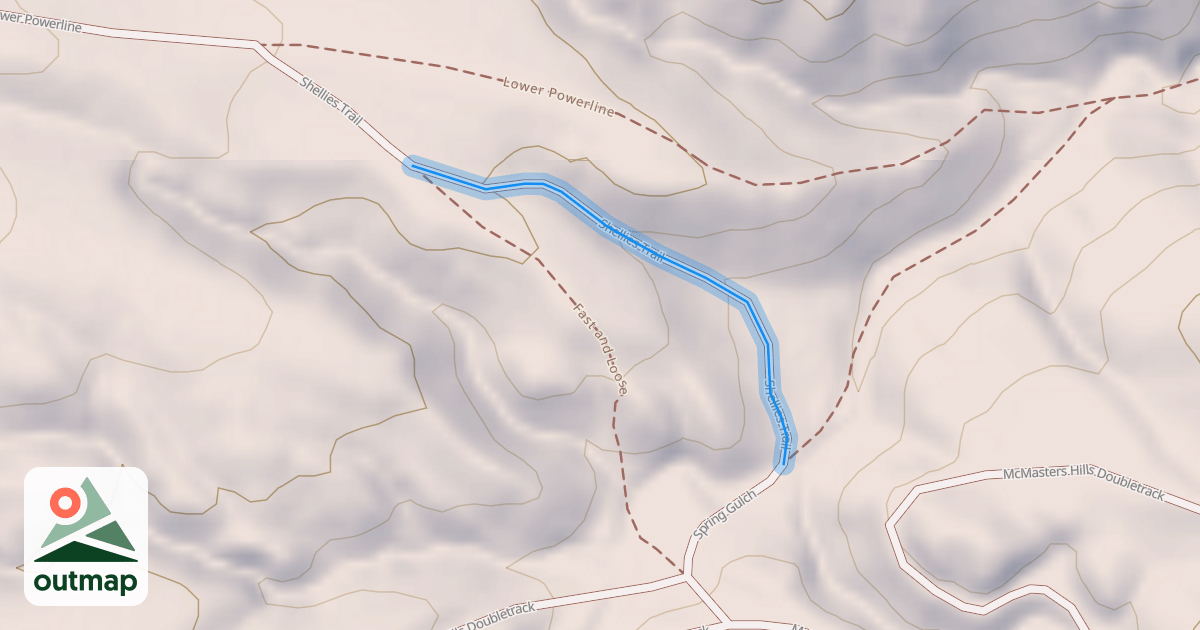 Map of Shellies Trail