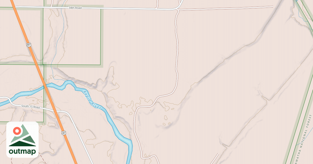 Map of BAKER CREEK SPUR B