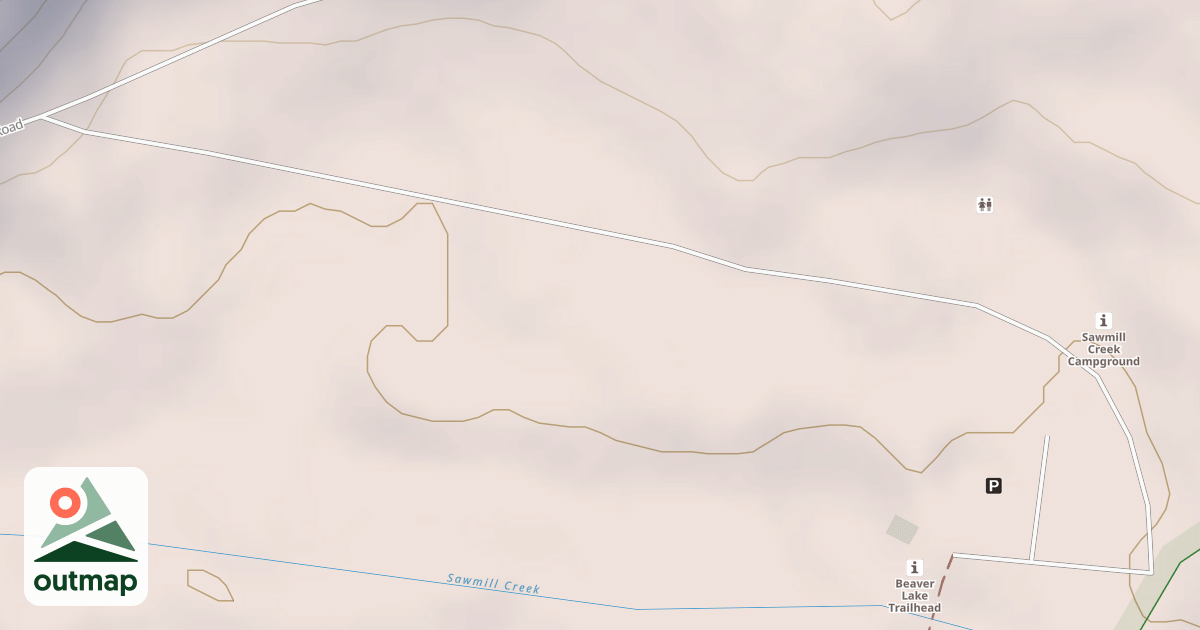Map of SAWMILL CREEK CAMPGROUND