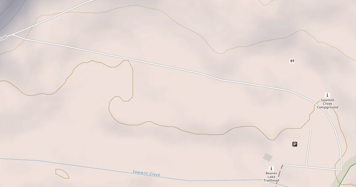 Map preview of SAWMILL CREEK CAMPGROUND