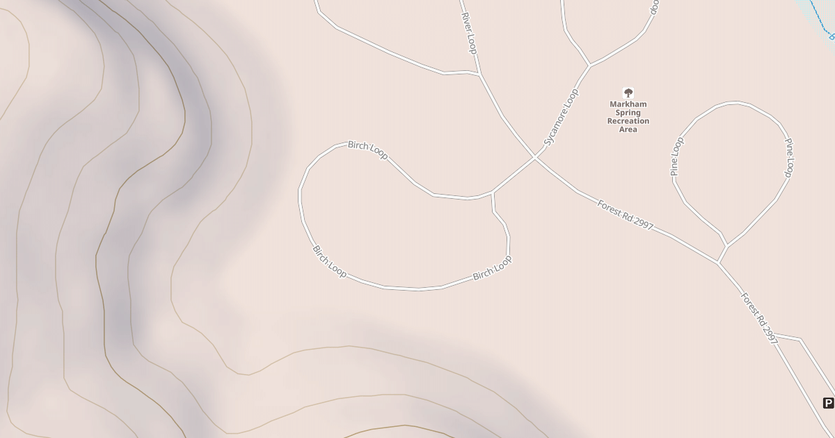 Map preview of MARKHAM SPRING REC AREA SPUR F