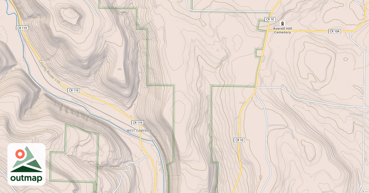Map of Gaseline Cp3 Trail