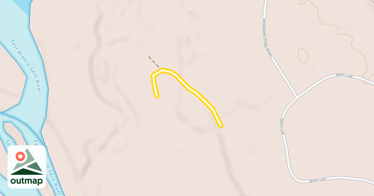 Map of Lower East Branch Trail