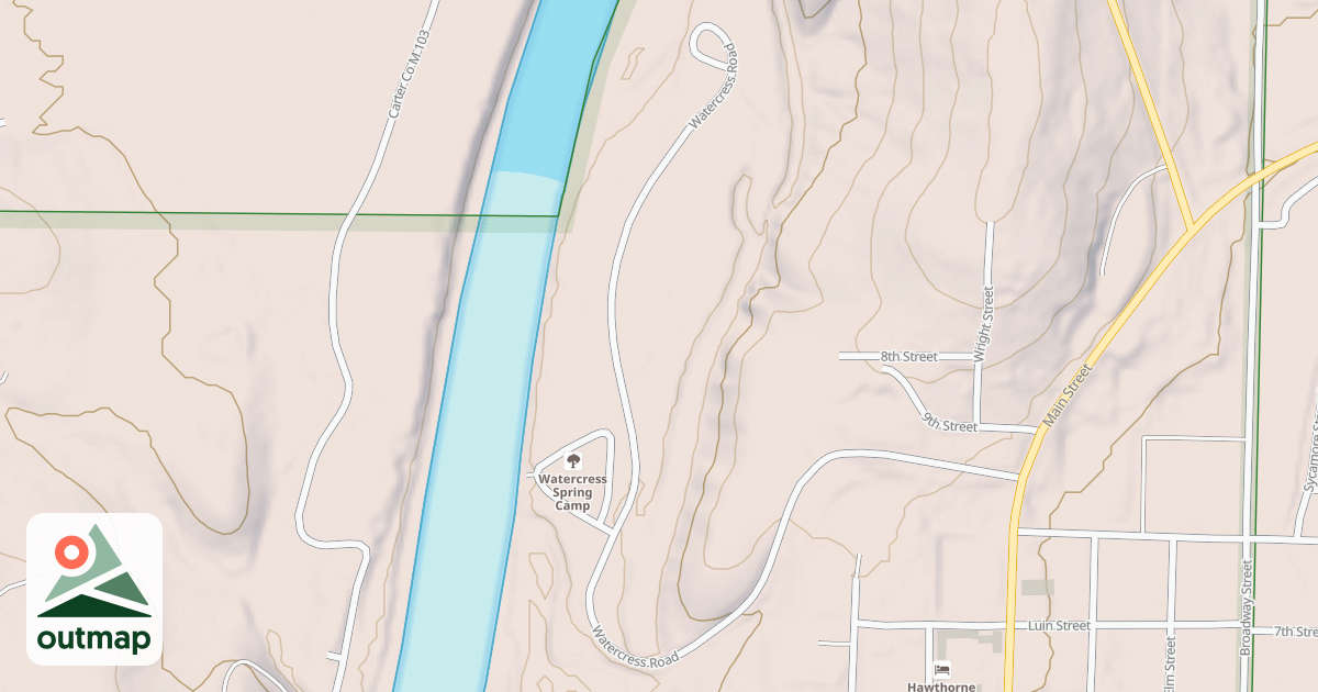 Map of WATERCRESS RECREATION AREA