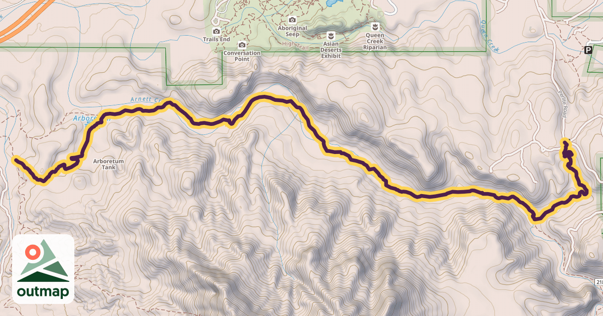Map of L.O.S.T. Trail #221