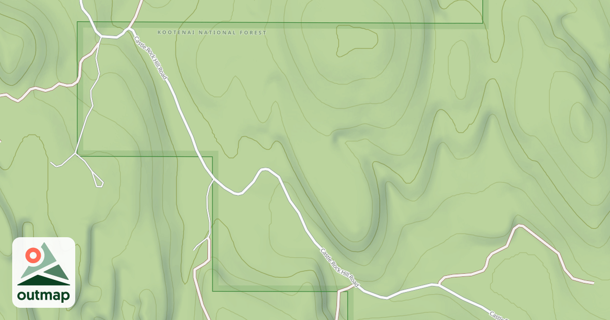 Map of CASTLE ROCK