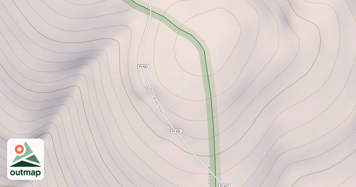 Map of Basin Butte Lookout