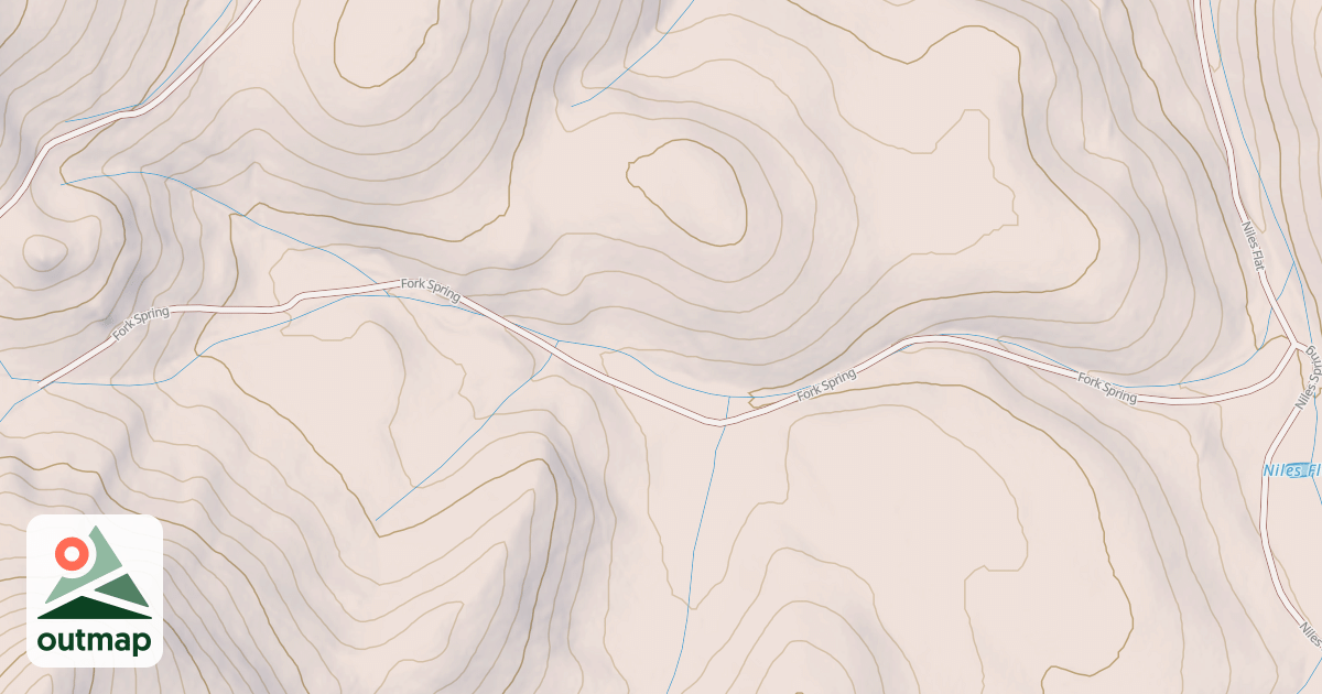 Map of FORK SPRING