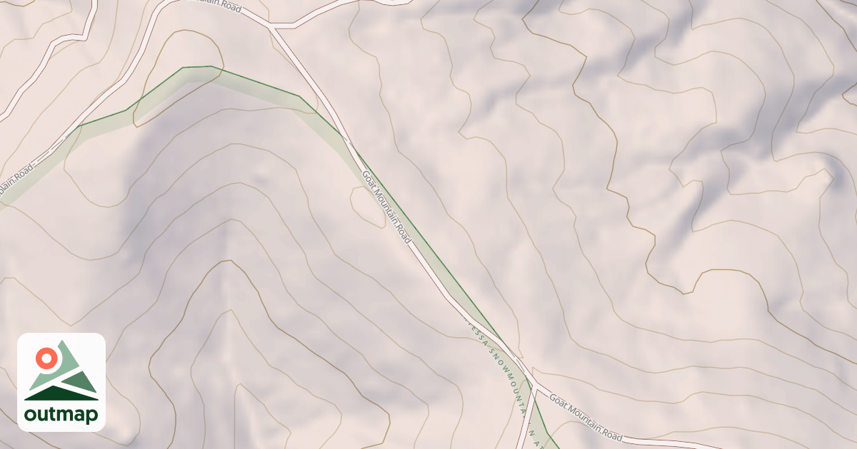 Map of GOAT MOUNTAIN