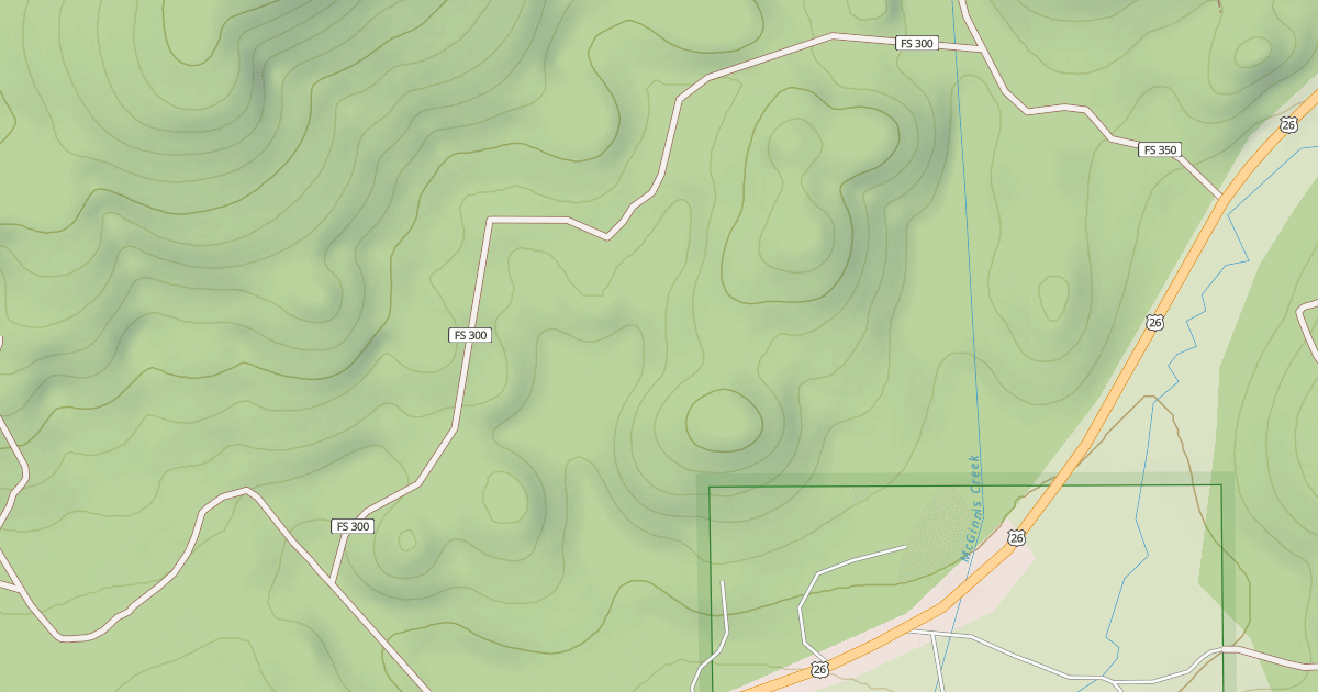 Map preview of USFS Motor Vehicle Use Map Roads {3761A781-5CBB-436B-A31C-22C3C6939E51}