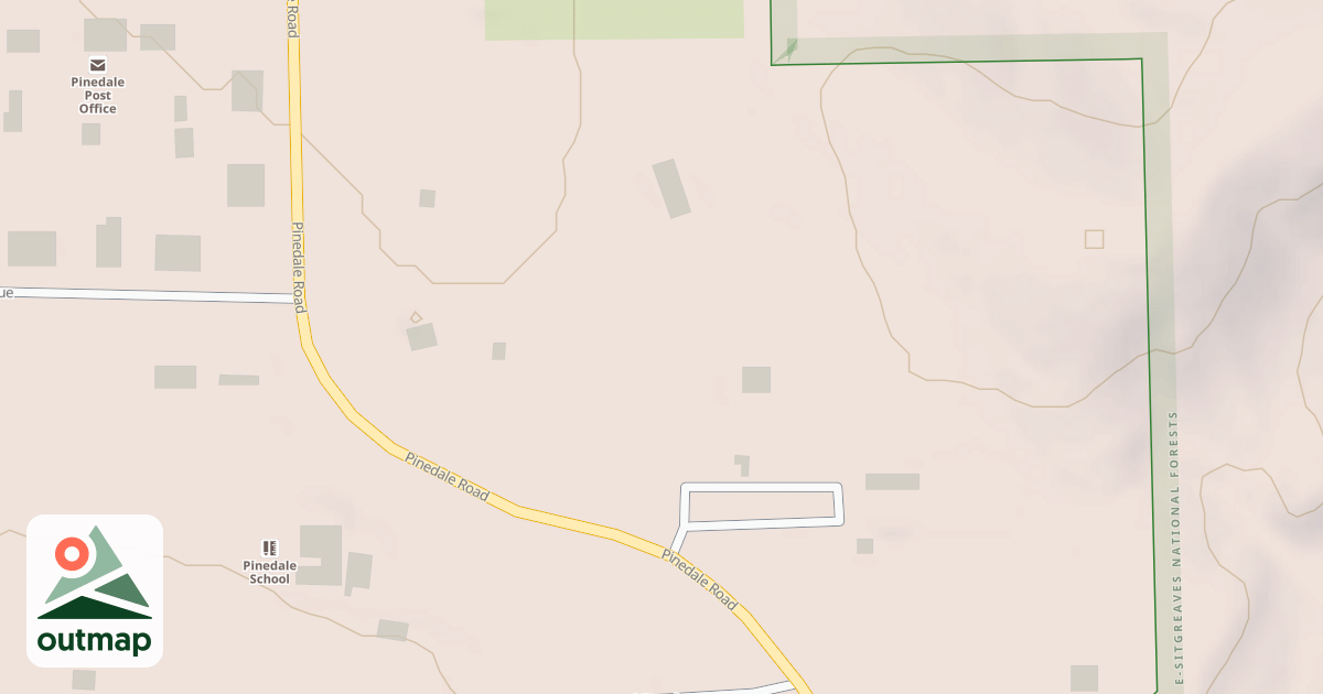 Map of PINEDALE W.C.