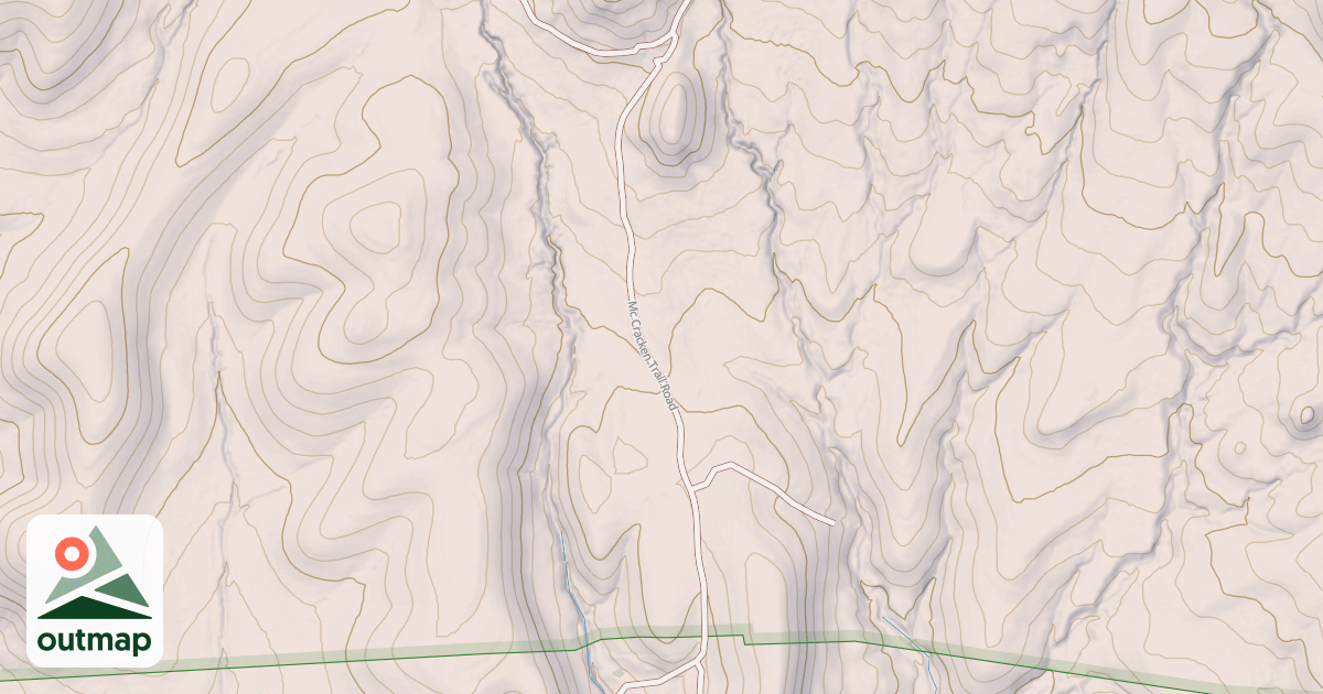 Map of MC CRACKEN TRAIL