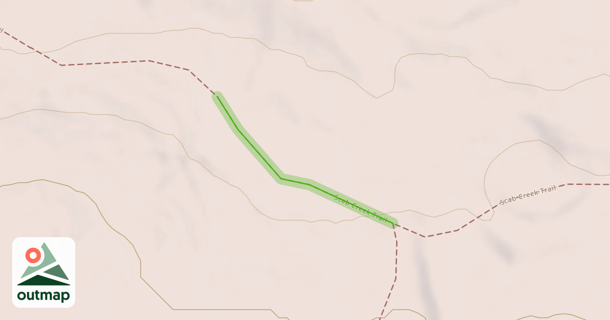 Map of Scab Creek Trail