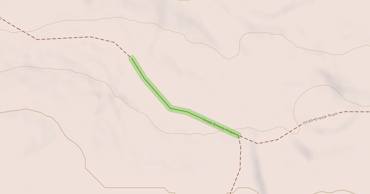 Map preview of Scab Creek Trail
