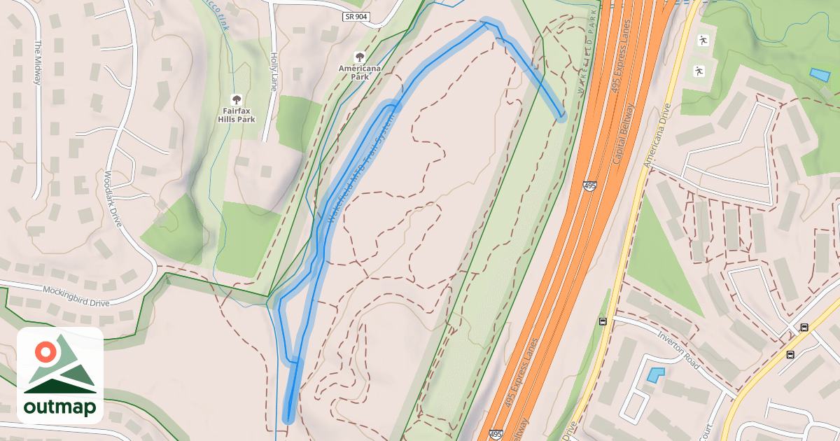 Map of Wakefield MTB Trail System