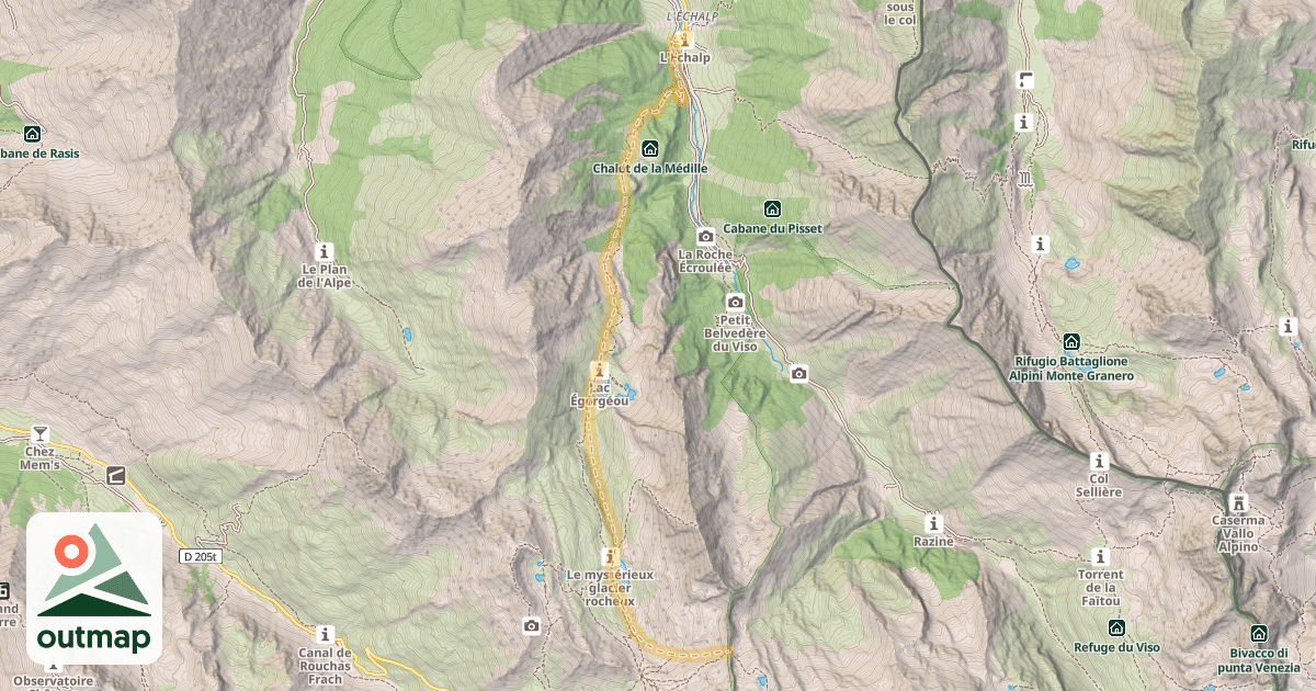 Map of Brèche de Ruine — L'Échalp