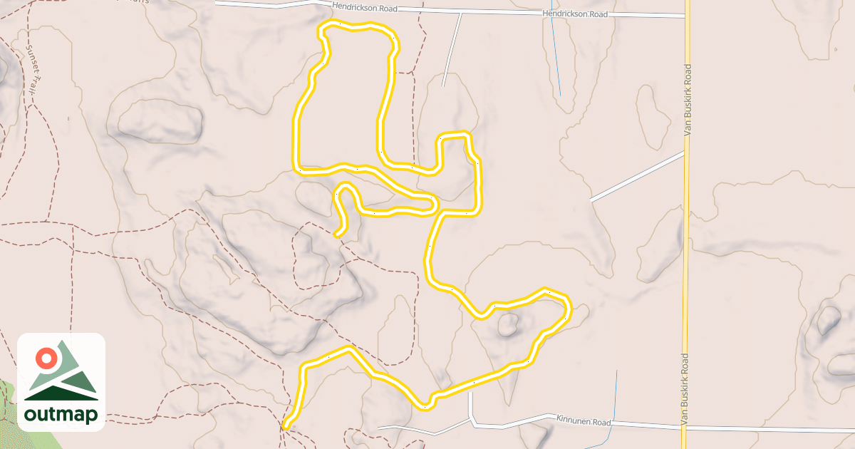 Map of Hautanen Highlands