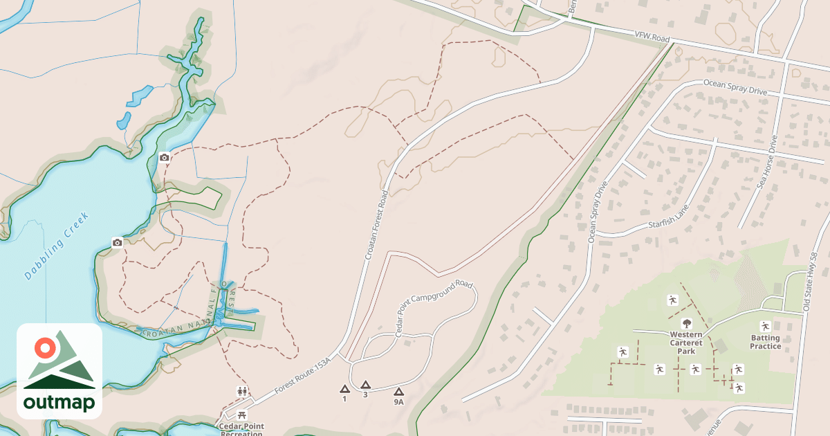 Map of CEDAR POINT
