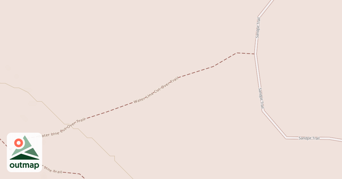 Map of Fort Egbert Sandpit to Water Line Trail Cutover