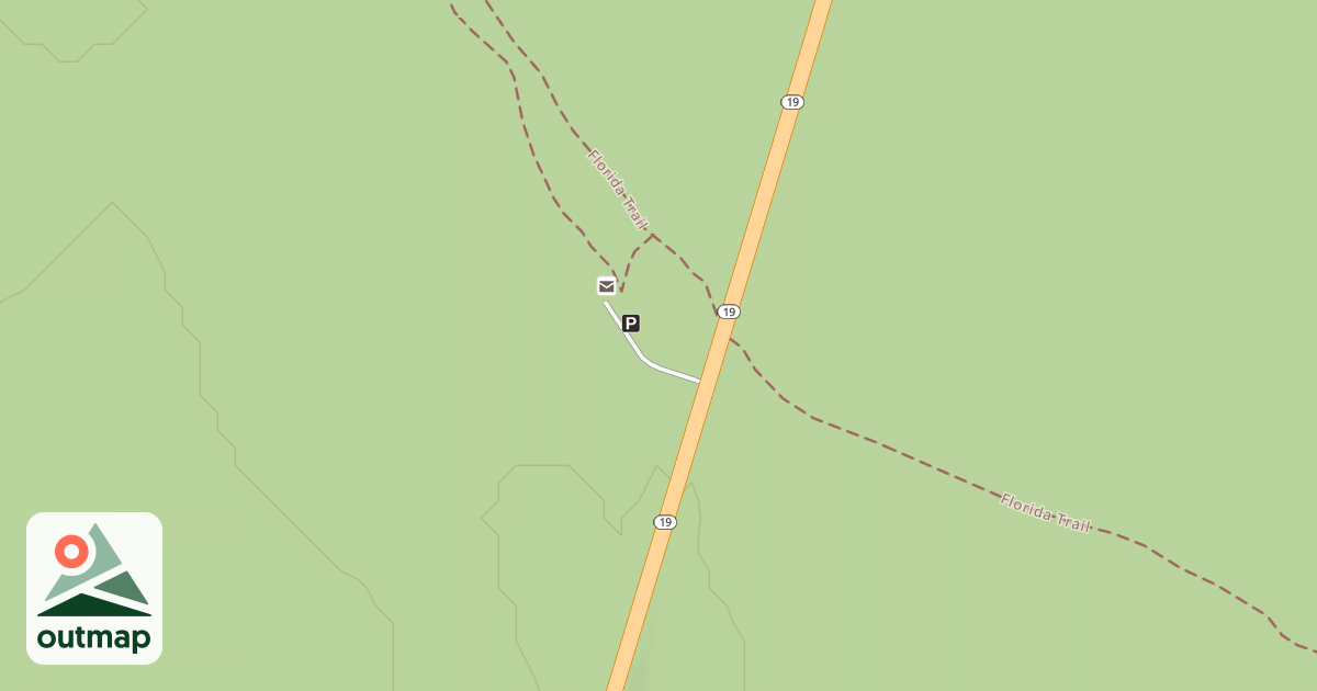 Map of SR 19 FNST TRAILHEAD