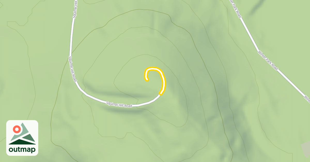 Map of Squirrel Hill Road